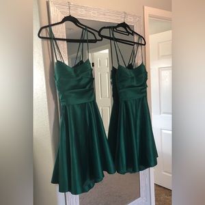 Two Green Formal Teen Dresses for Special Event